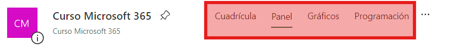 Selección de vistas para el plan